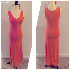 Velzera Maxi Dress size small Coral